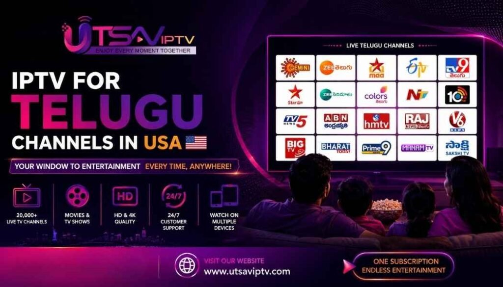 IPTV for Telugu Channels in USA