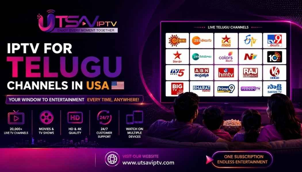 IPTV for Telugu Channels in USA